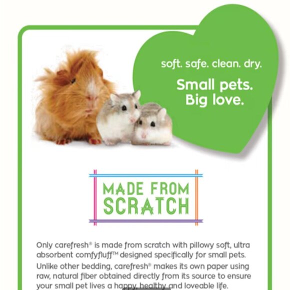 Carefresh Natural Small Pet Bedding 60 liters Guinea Pig Rabbit Hamster - Picture 3 of 7